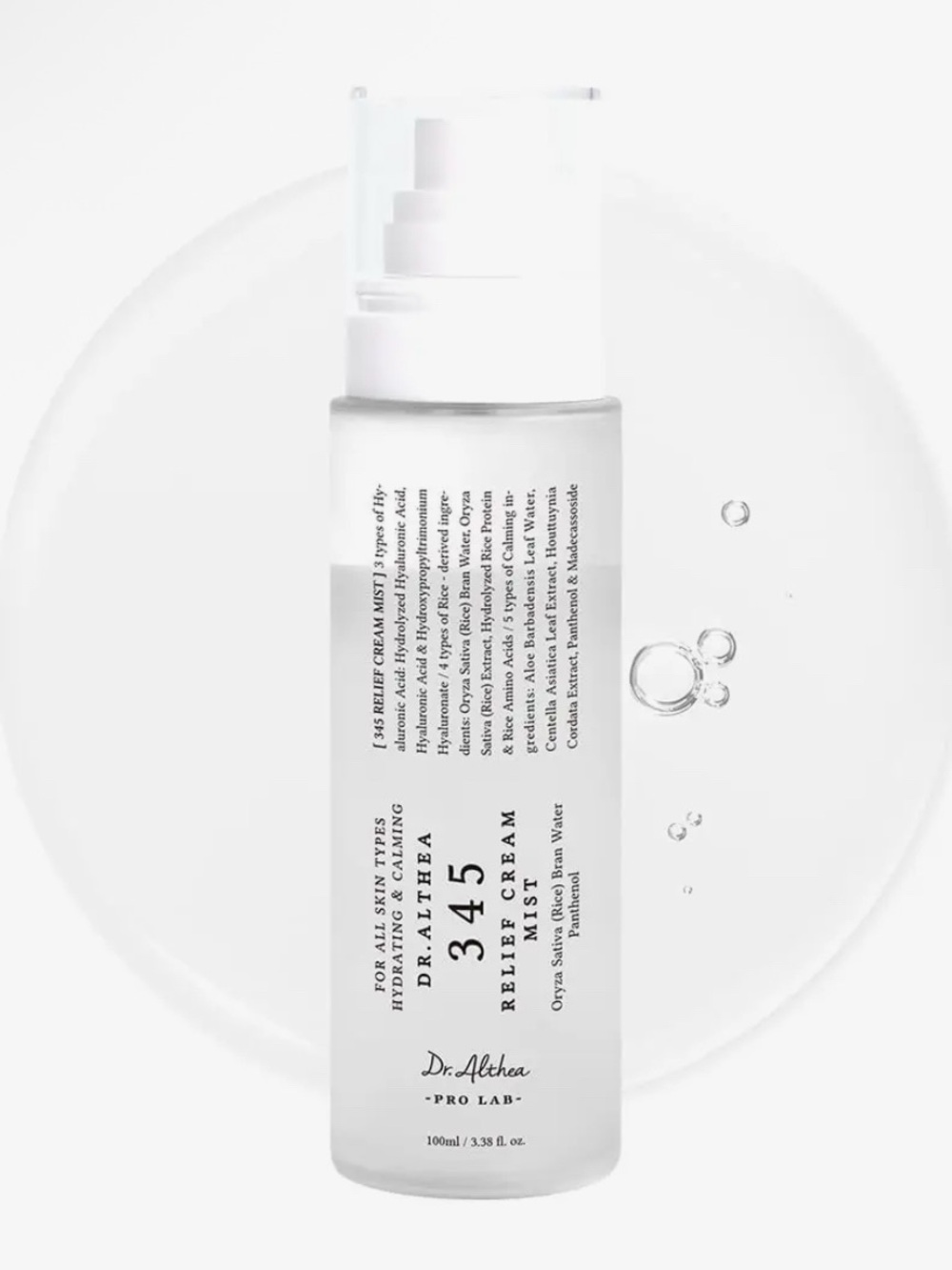Dr Althea 345 Relief Cream Mist
100ml 3.38 Fl oz
